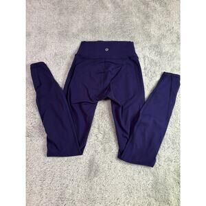 Lululemon Mesh Panel Purple Full Length Leggings Women's Size 2